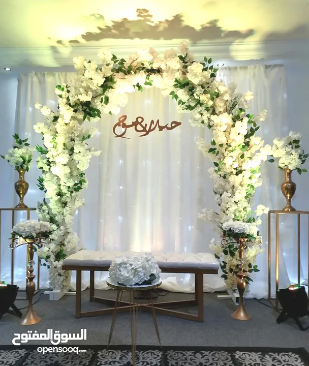 كوشات فاخرة للإيجار للاعراس وحفلات الخطوبة