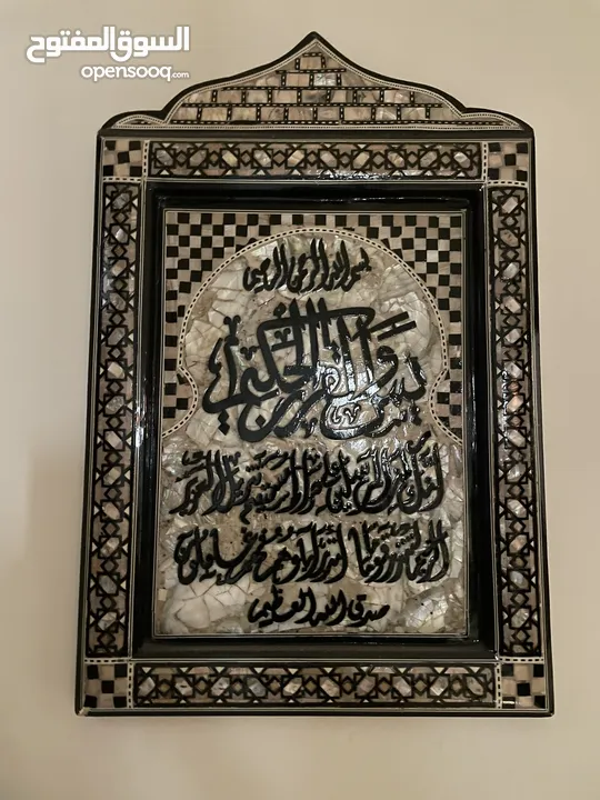 لوحات حائط حجم وسط+ صحن فواكه + ورد صناعي جودة عاليه