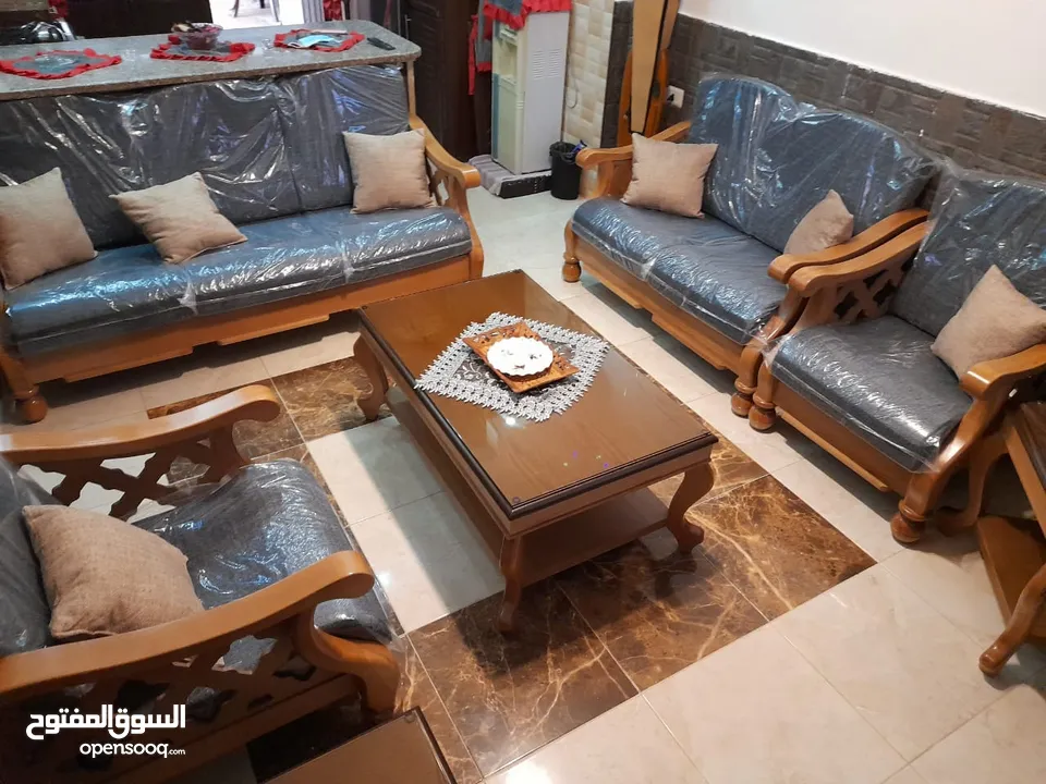 طقم موريس خشب زان 7 مقاعد