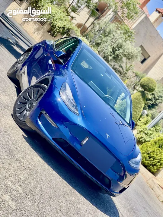 ‏TESLA MODEL Y 2022 LONG RANGE فحص كامل بسعر مغرررري فل اضافات دفع رباعي
