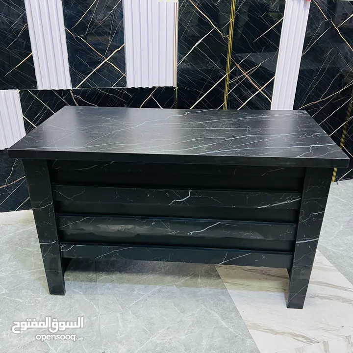 مكتب للدراسة والاستقبال مع 3 ادراج خشبية (خشبي) 120*60 تشكيلة مميزة من المكاتب بسعر المصنع