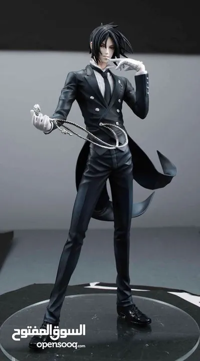 Anime Black Butler Sebastian Michaelis PVC Action Figure 24cm مجسم الخادم الاسود سيبستيان 24 سم