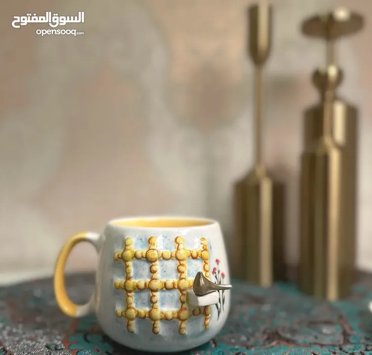 أكواب وفناجين سيراميكية إيرانية – صناعة يدوية بجودة عالية وتصاميم فريدة mug ang cup from iran