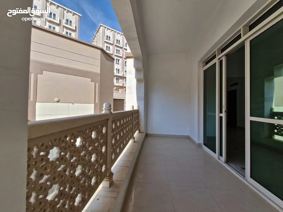 3 + 1 BR Spacious Apartment with Large Balcony and Pool View in Muscat Oasis