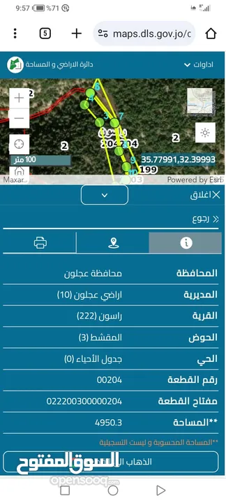 أرض للبيع مقلمه