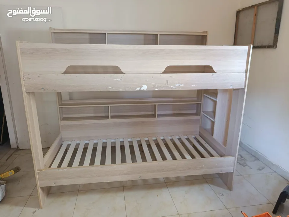 Baby bunk bed which mattress