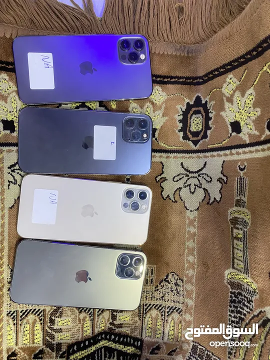 iPhone 12pro 128Gb 256Gb 512Gb 100% 75% 77% وكاله