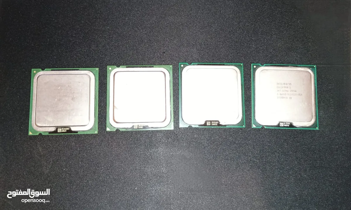 اربع معالجات CPU Pentium 4 + Celeron D LGA775
