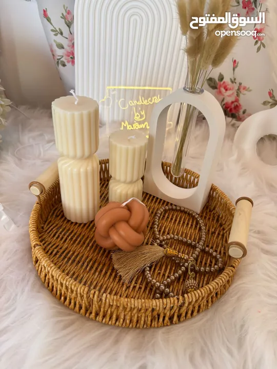 شموع معطرة وهدايا حسب الطلب