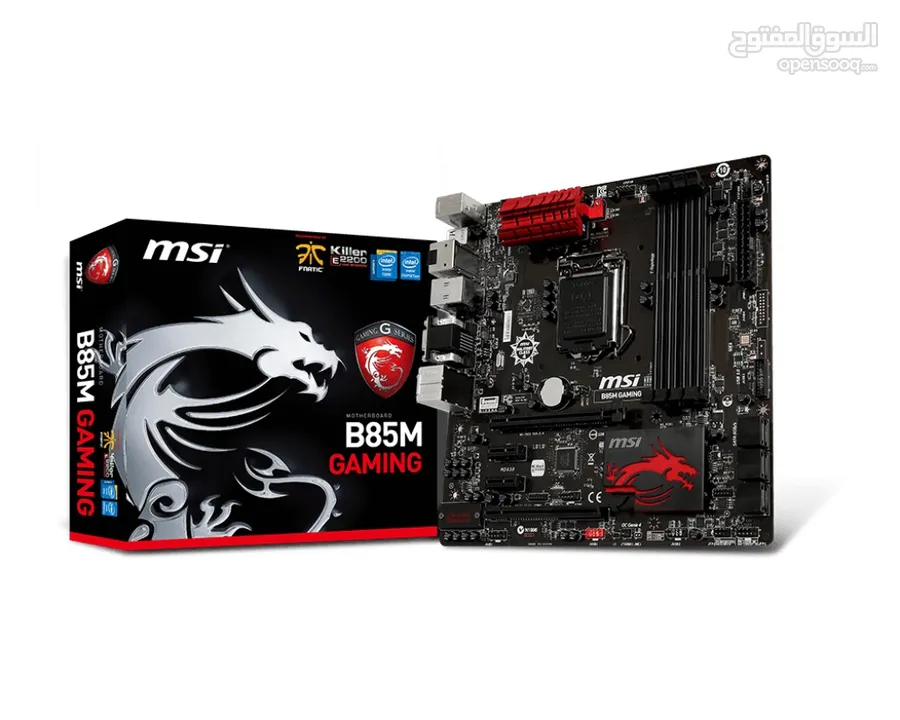 قطع كمبيوتر CPU Intel Core i5 4th Generation - Motherboard B85M GAMING - Ram 8&4 DDR3