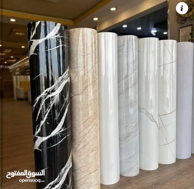 #رول  بديل الرخام الطول 2.80 م العرض 1.20  السماكة 3 ملم  مصنوع من الفوم واللاصق منه وفيه للجدران