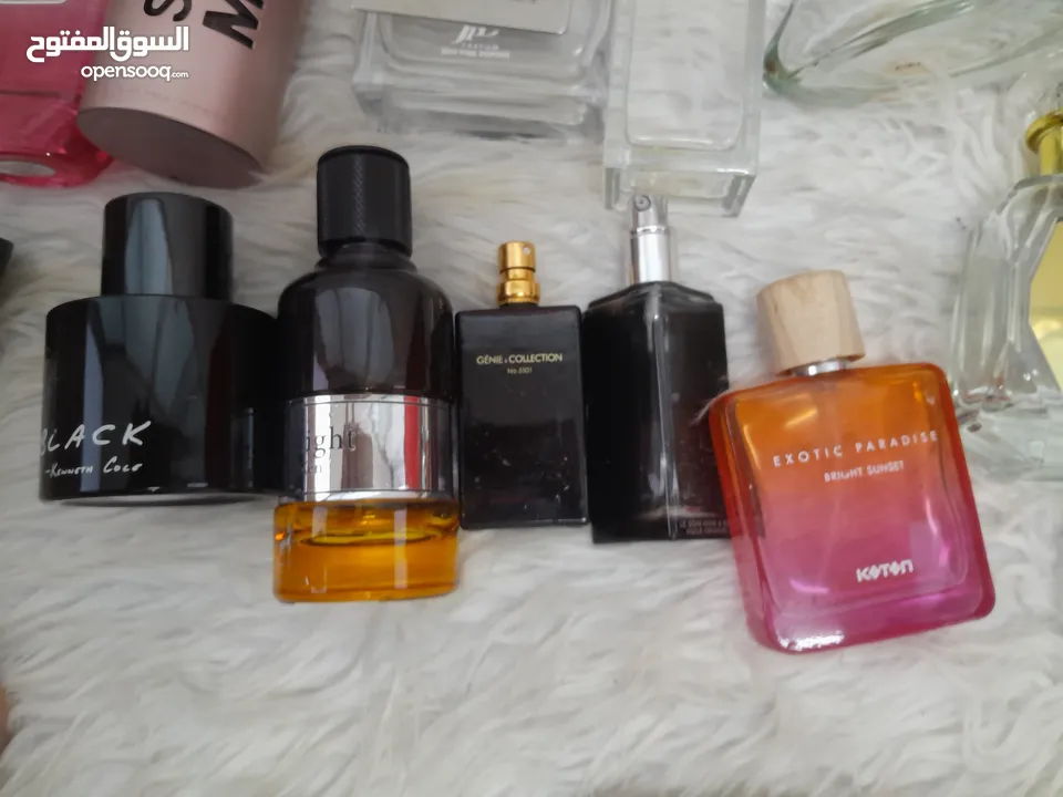 مجموعة علب عطور فارغة ماركات اصلية كلهم ع 10 دنانير