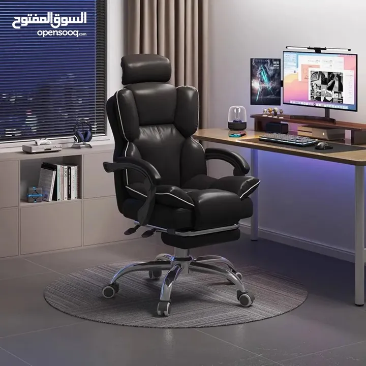 كرسي مكتب مع مسند للأرجل بسعر العرض ،، للطلب عبر رسائل الوتس