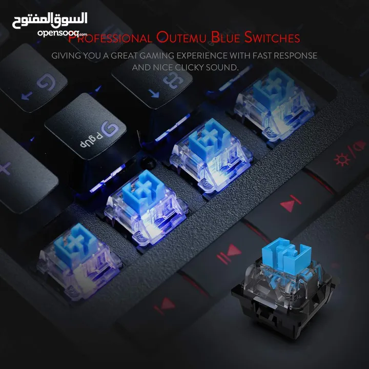 Redragon K586 Brahma RGB Mechanical Gaming Keyboard – Blue Switches