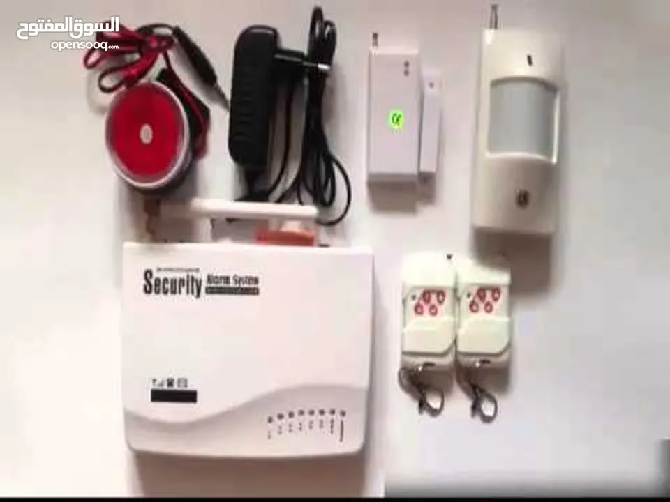جهاز انذار Security Alaram System لحماية فائقة ويرلس بدون اسلاك الريموت كنترول يقوم بالتحكم في فتح أ