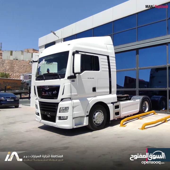 راس تريلا تك MAN TGX 18.460 4X2 BLS 2018 كفالة الوكيل لمدة 3 شهور