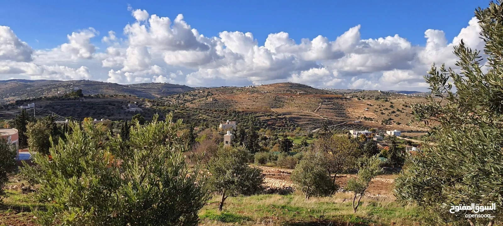 شمال مدينة جرش ثغرة عصفور 2100 م منطقة الارسال تبعد 1كم عن اوتستراد اربد عمان مسوره ومشجره ا