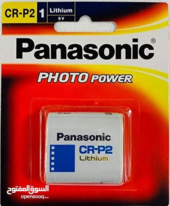 بطاريات ليثيوم CRP2 6V بناسونك Panasonic Photo Lithium CR-P2 6V battery