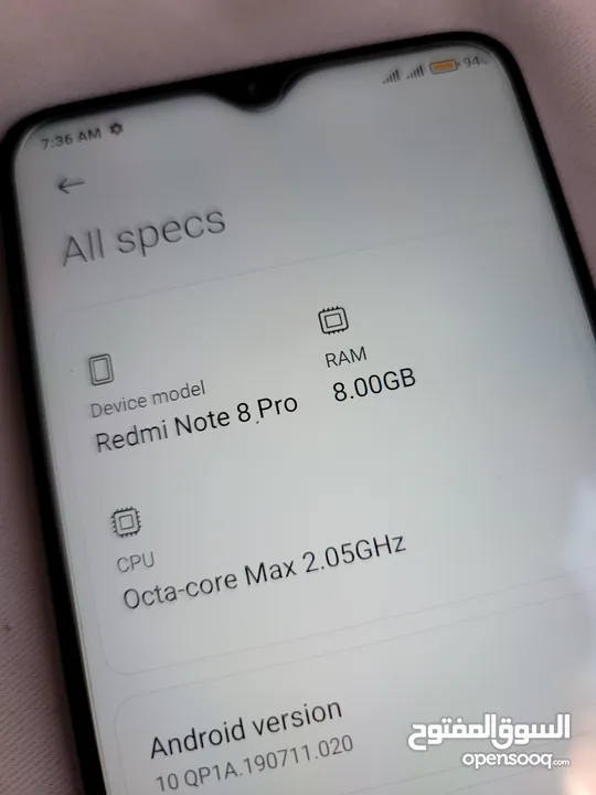 شاومي ريد مي نوت 8 برو نظيف بسعر 55 الف