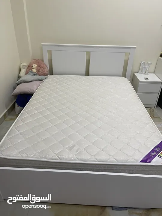 Ikea bed frame with mattress together 60 OMR