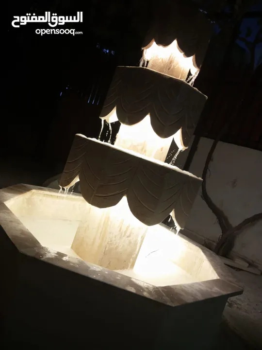عرض على نوافير وشلالات وبابكيو حواض زريعه جميع انواع الحجر البناء والديكورات