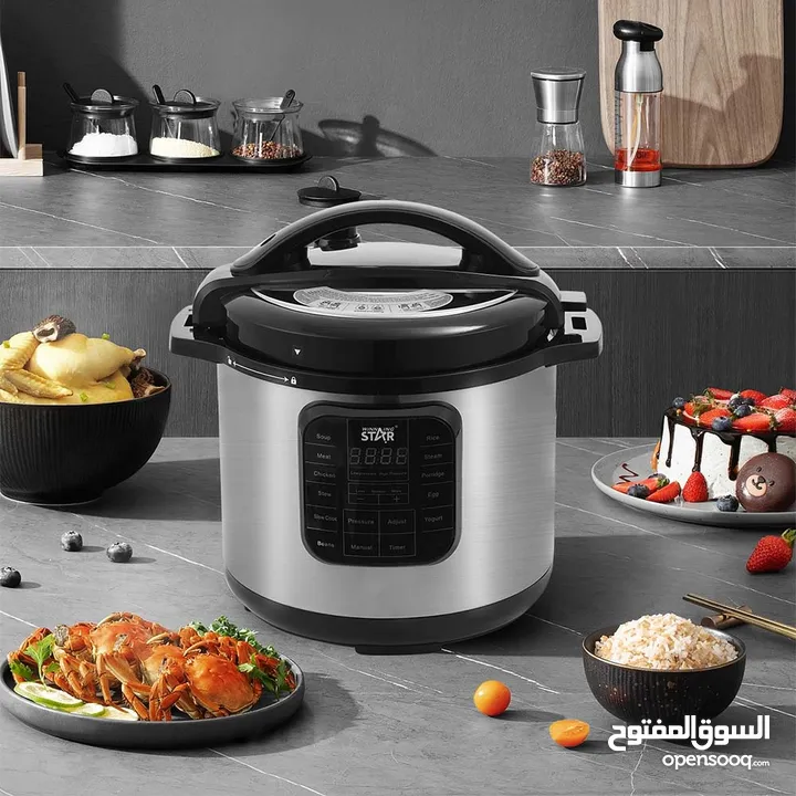 قدر الضغط الكهربائي سعة 8لتر