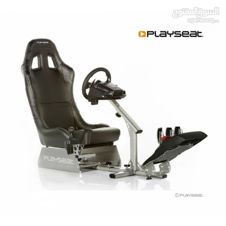 ستيرنج ثرست ماسترThrustmasterمع كرسي العاب من play seatقير تراست ماستر والهاند بريك اليدوي
