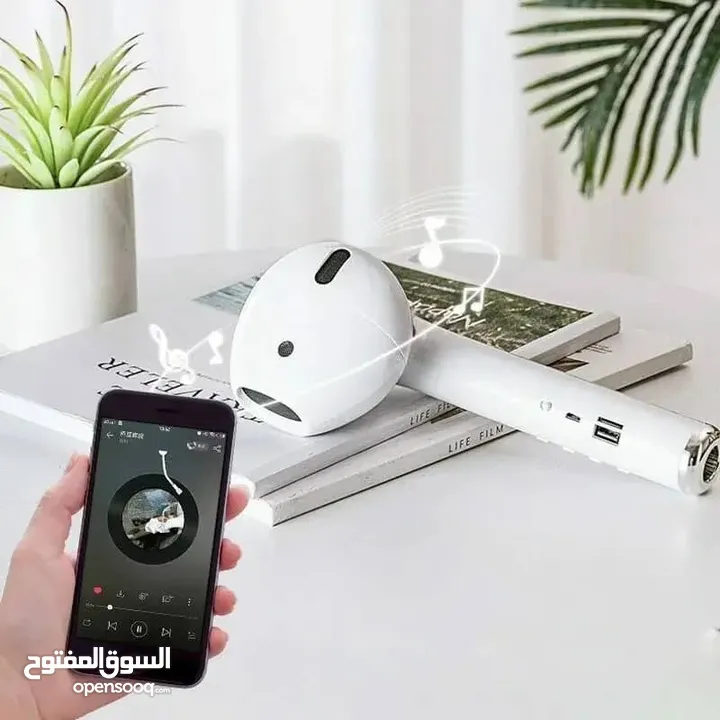 مكبر صوت على شكل سماعه ابل عملاق صوت فخامه وبطاريه تدوم طويلا اغتنم الفرصه الكميه محدوده