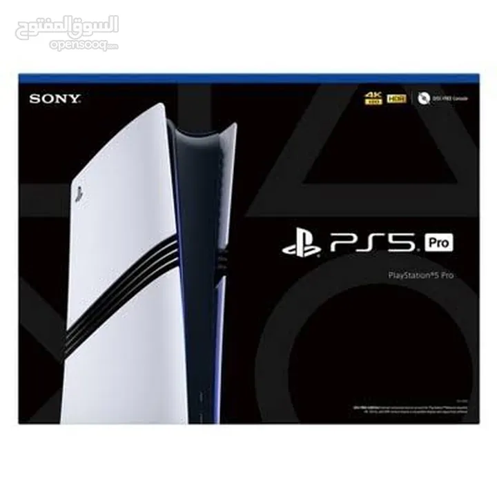 playstation 5 pro جديد غير مستعمل ما انفتح بالكرتونه مع جميع مرفقاتو مع ايد الاصليه