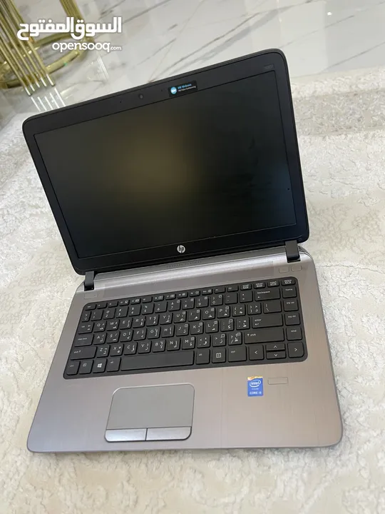 لابتوب معدن HP قوي Core i5بحالة لجديد   كامل مكمل وأنيق مع عدة هدايا