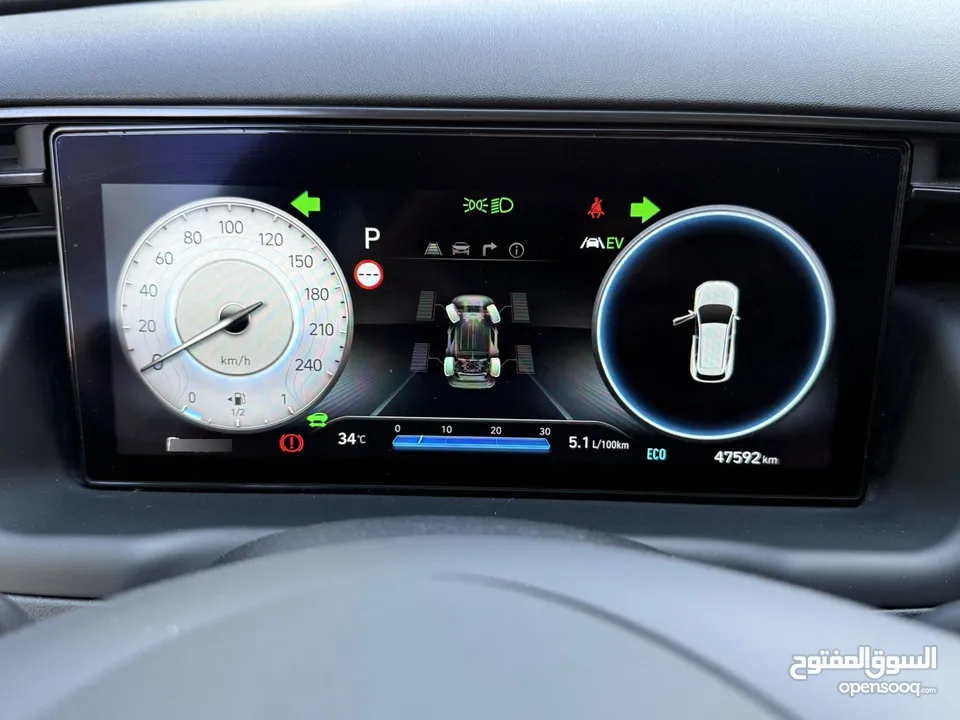 هونداي توسان NLine ترخيص 2022 محرك 1600 هايبرد plug in/يقطع على الشحنه 65 كيلو متر