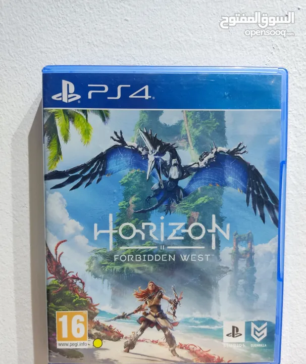 لعبة هورايزن فوربدن وست نسخة (horizon forbidden west) ps4 السعر 135