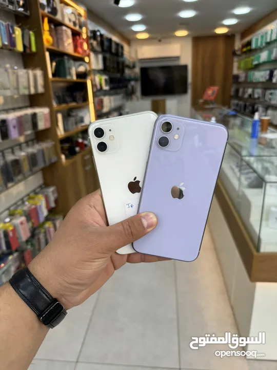 Iphone 11 بنسخة 128GB مستعمل بحالة الجديد