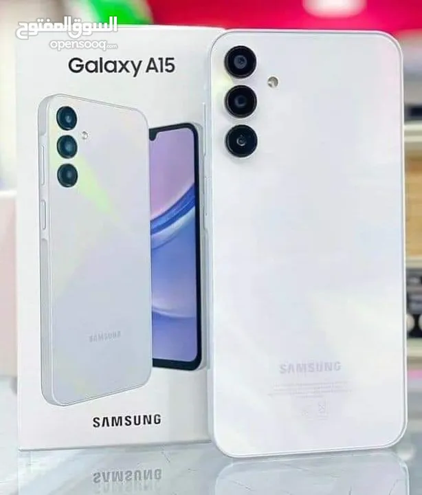 جهاز مشغل ايام Samsung A15 رام 8 و 12 و 16 الجيجا 128 و 256 هدية كفر ولزقة وشاحن الاصلي متوفر توصيل