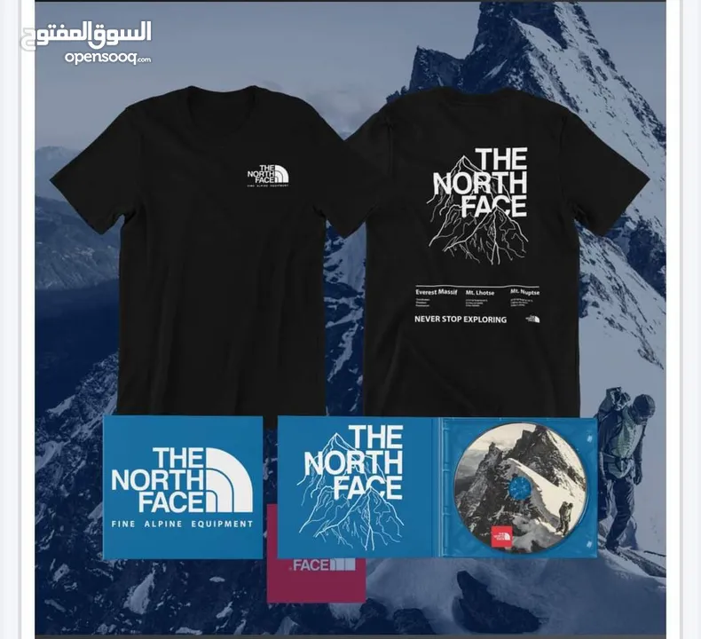 تيشيرت The North Face الخامة قطن معالج ضد الوبرة والانكماش، الخامة محترمه  جدا وتقيله وناع - Opensooq