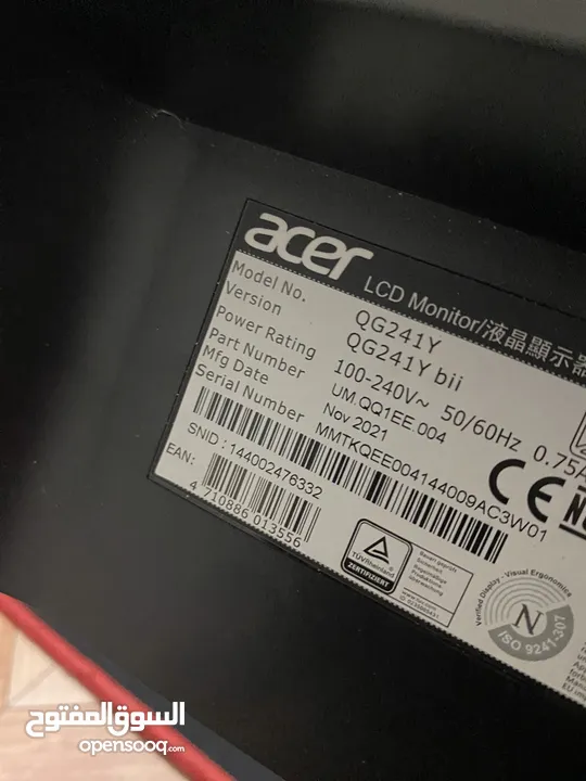 Acer gaming monitor 75hz