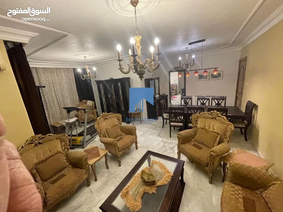 شقة مميزة للبيع في الدوار السابع  - بالقرب من كوزمو طابق ثالث 185م تشطيب سوبر ديلوكس