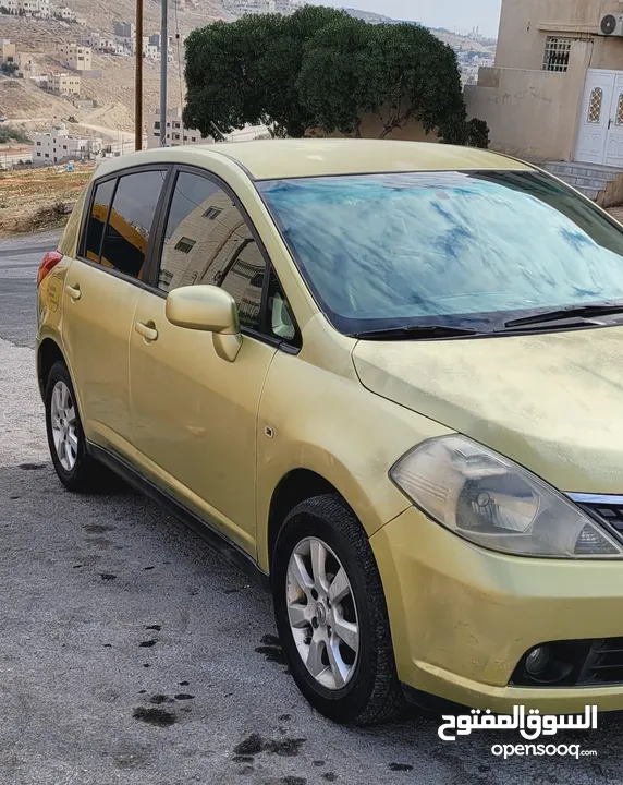 نيسان تيدا NISSAN TIIDA موديل 2008 متور 1800cc راكب جديد  جير عادي