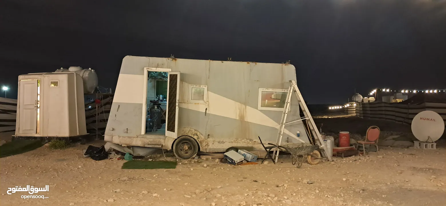 كرفان مستعمل للبيع  Urgent Used caravan for sale 150 bd