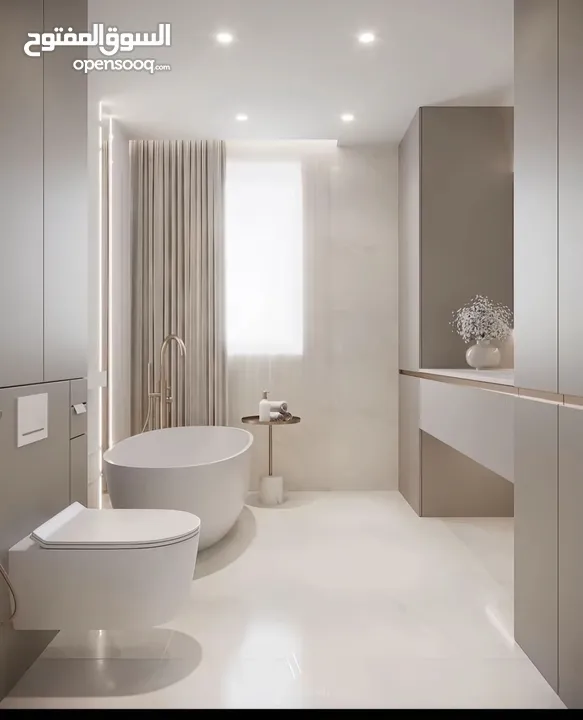 شقة مساحة 300 يمكن قسمها لشقتين 150