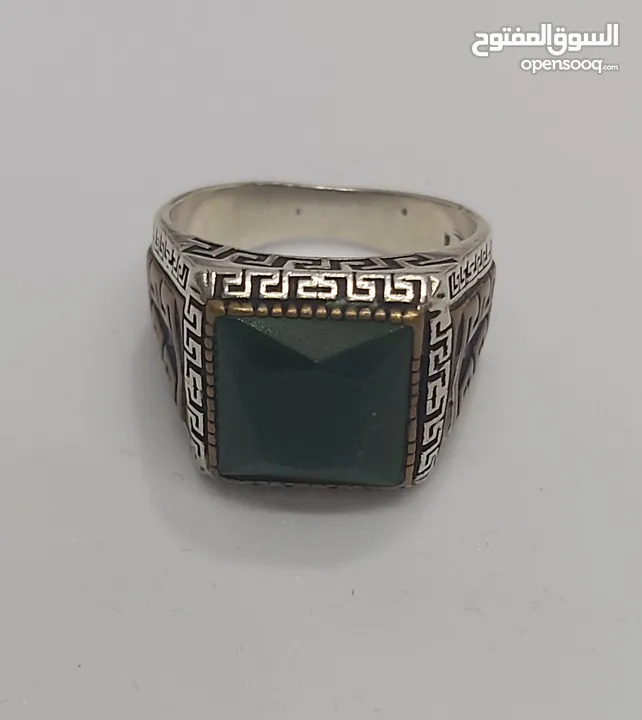 خواتم فضه 929 احجار كريمه و أوزان اغلبها خواتم ايرانيه ثقيله..