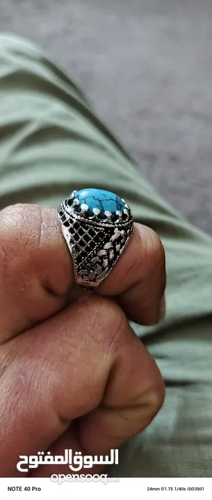 خواتم فضه مصريه مختوم 925 عدد 91 خاتم