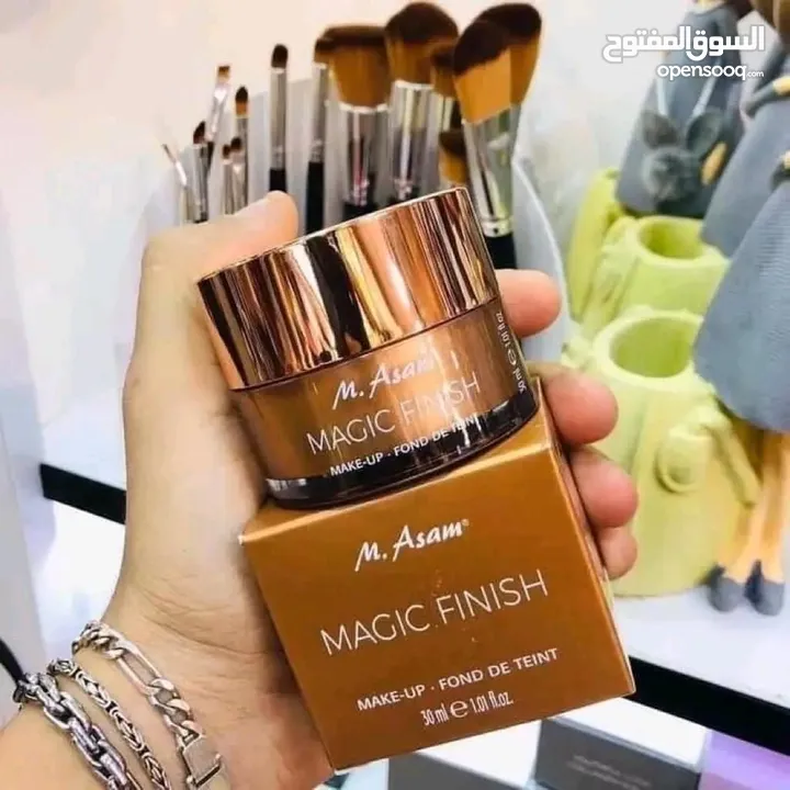 كريم m asam  كريم الاساس الاكثر مبيعا    كريم ماجيك فينش ميكب موس   Magic Finish Make-up Mousse