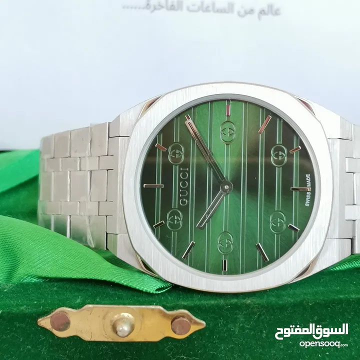 الساعة التريند جوتشي ... الرفيعة ... بسمك كريدت كارد ..... نسخة عالية الجودة .... ،،A7+  متوفرة الان