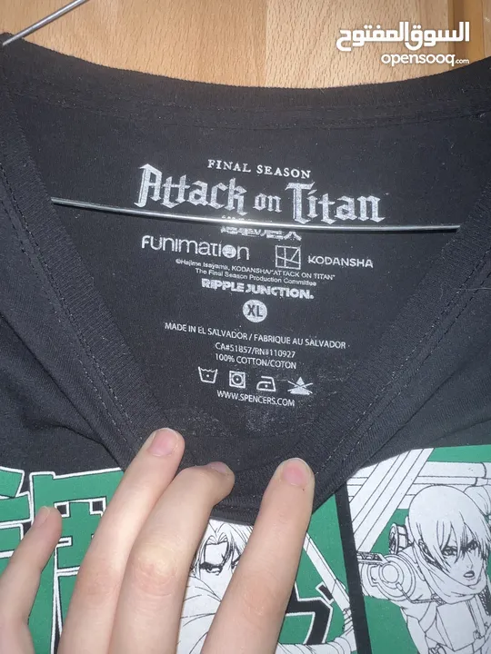 ‏تيشرت أنمي Attack On Titan T-Shirt Anime/Manga