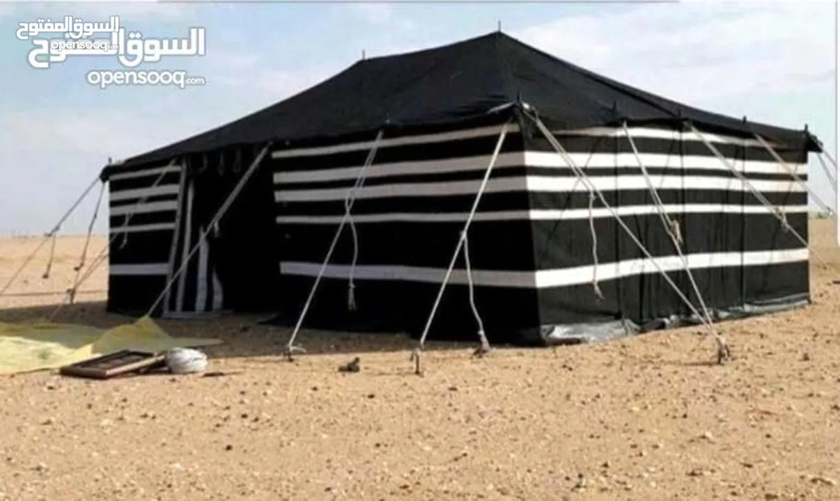 خيم شعر تراثيه  حجم 8م×4م يوجد أحجام أخرى حسب الطلب  الخيم جديده ولا يوجد  مستعمله