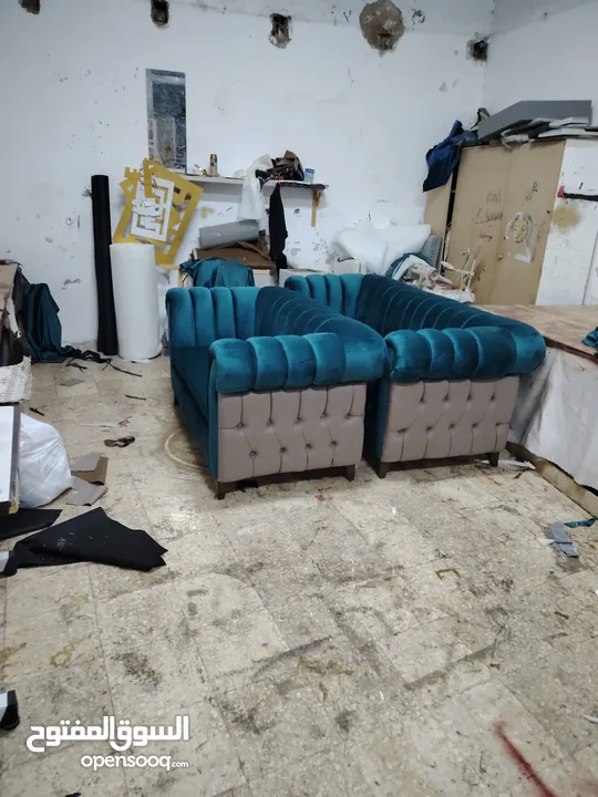 مفروشات تفصيل جميع الموديلات خزائن حائط وغرف نوم وغ ف قعده واطقم كنب