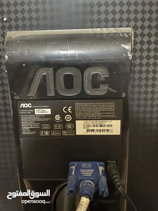 شاشة AOC E2251SW 21.5-inch full hd 60Hz
