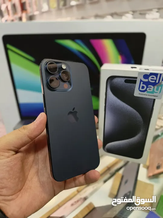 Iphoen 15 pro max 256 GB وارد شرق اوسط  بحالة الجديد تماماً