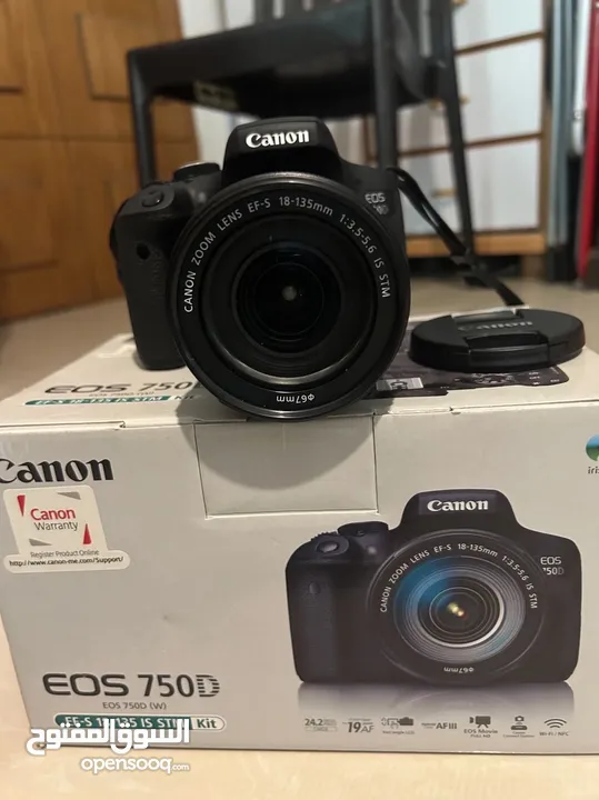 Canon 750D with 18-135mm IS STM kit lens